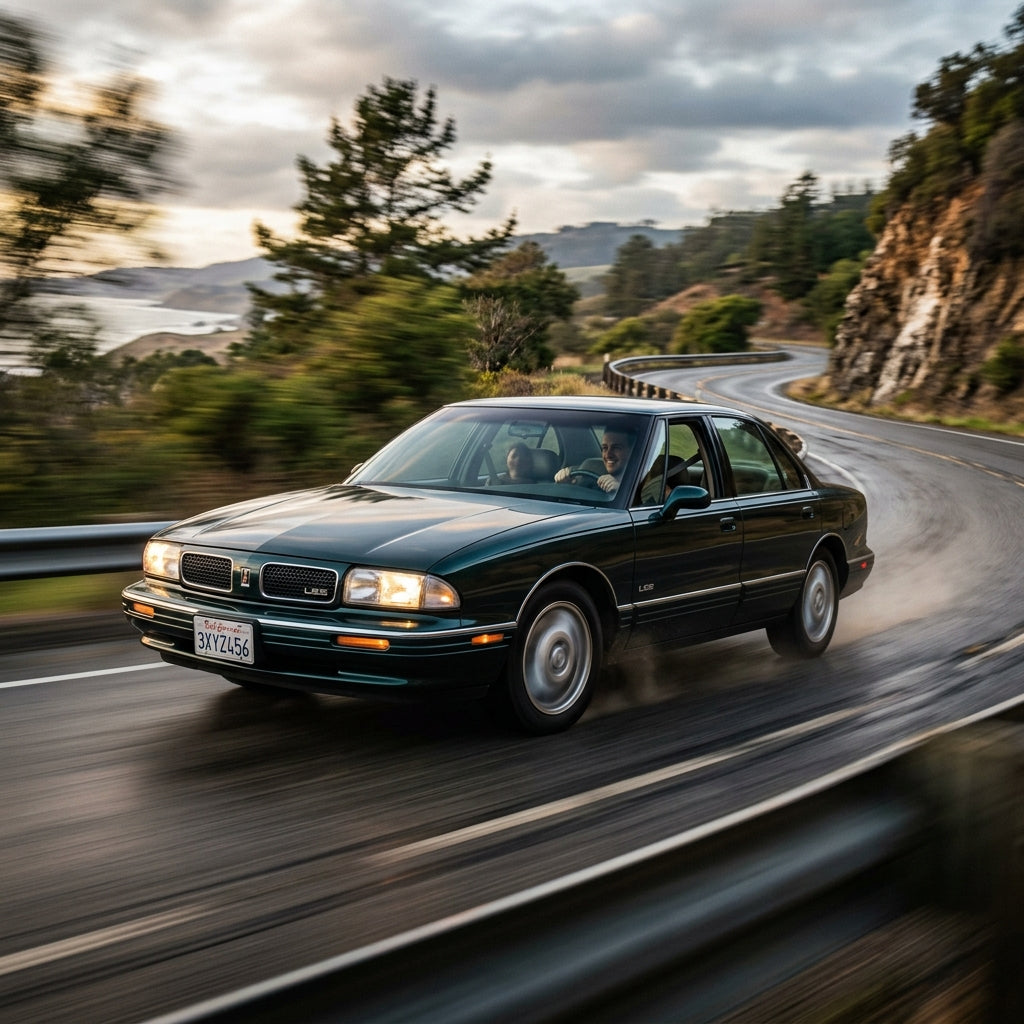 Action Shot: Oldsmobile LSS Driving Fast