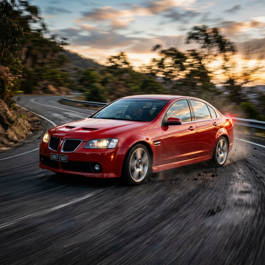 Action Shot: Pontiac G8 Driving Fast