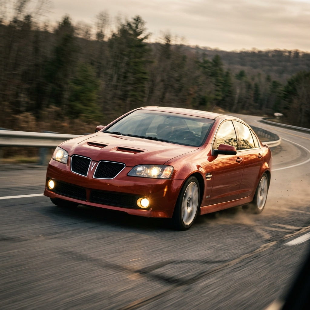 Action Shot: Pontiac G8 Driving Fast