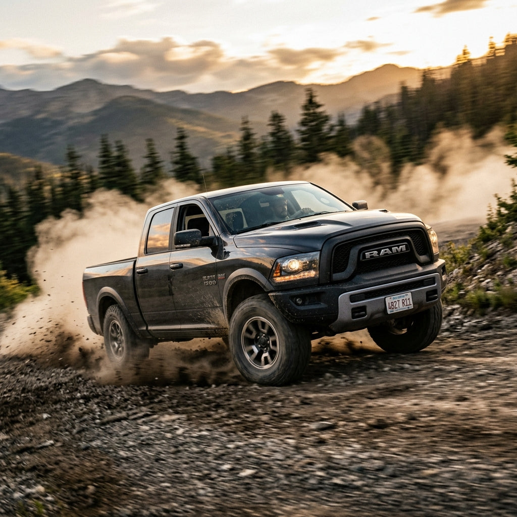 Action Shot: Ram 1500 Driving Fast