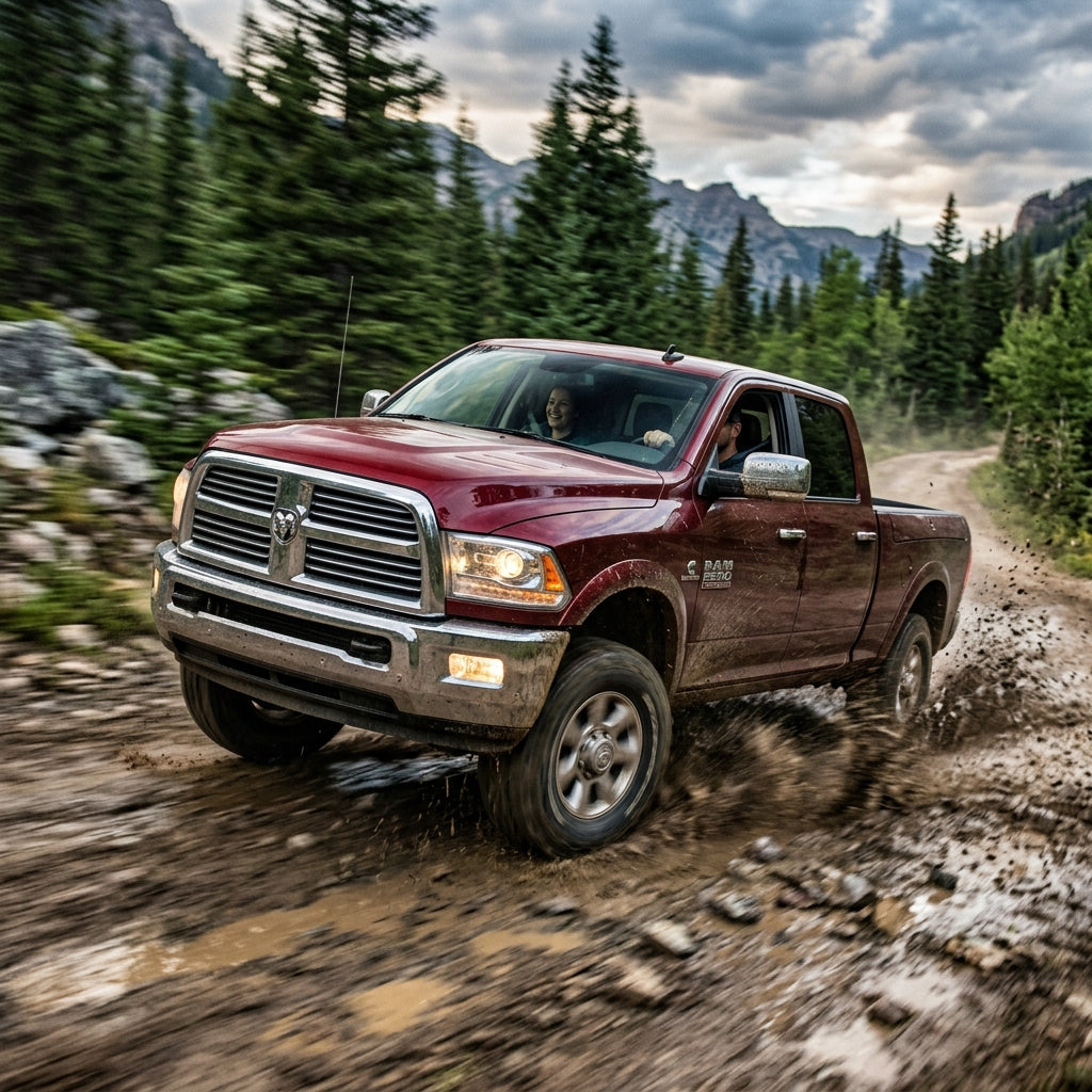 Action Shot: Ram 2500 Driving Fast