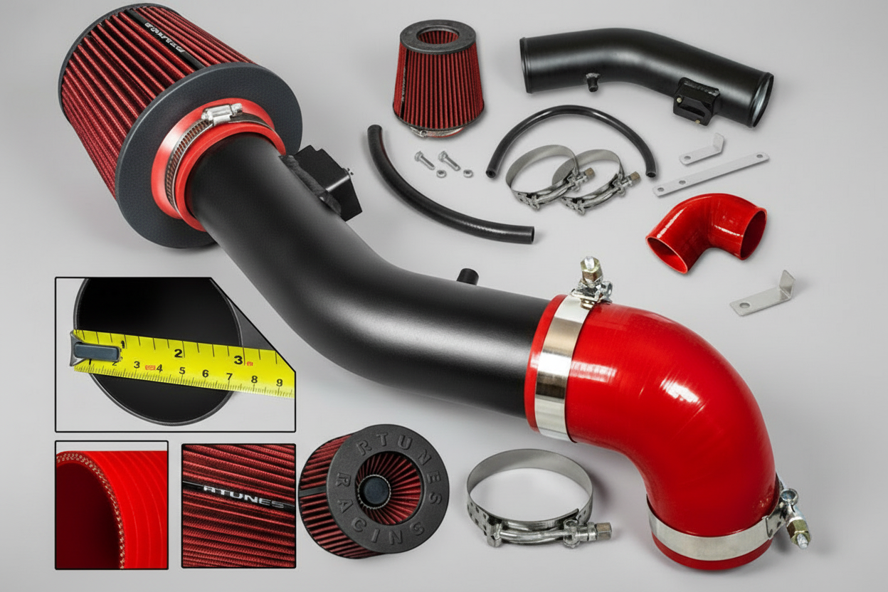 Ram Air Intake for Saturn Ion 1 2 3 (2005-2007) 2.2L 2.4L Engine - Black