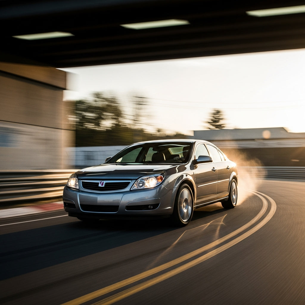 Action Shot: Saturn Aura Driving Fast