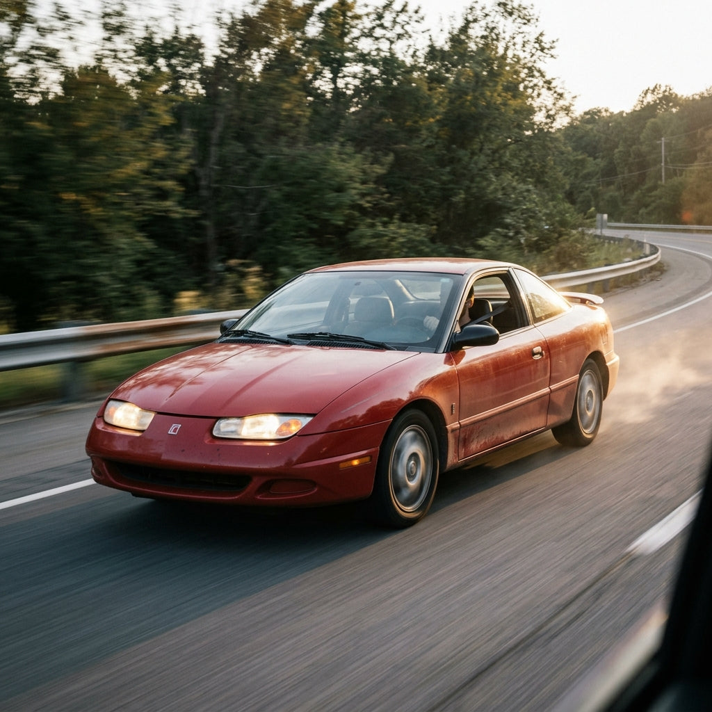 Action Shot: Saturn SL1,SL2,SC2 Driving Fast
