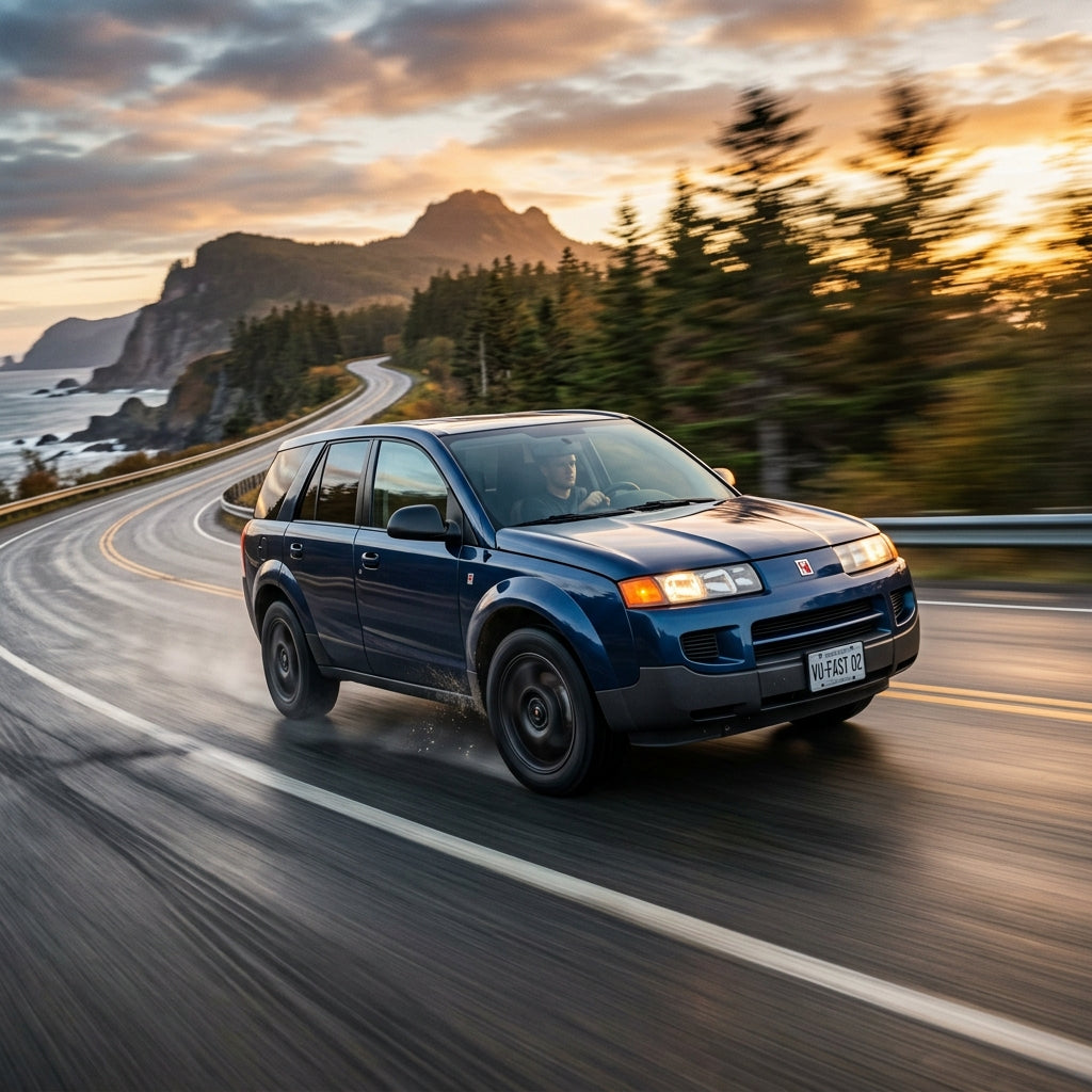 Action Shot: Saturn Vue Driving Fast