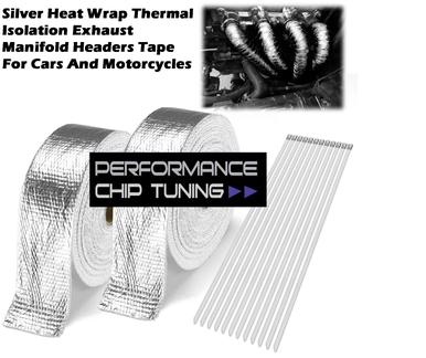50 FT Silver Exhaust Thermal Wrap Manifold Headers Heat Tape Default Title