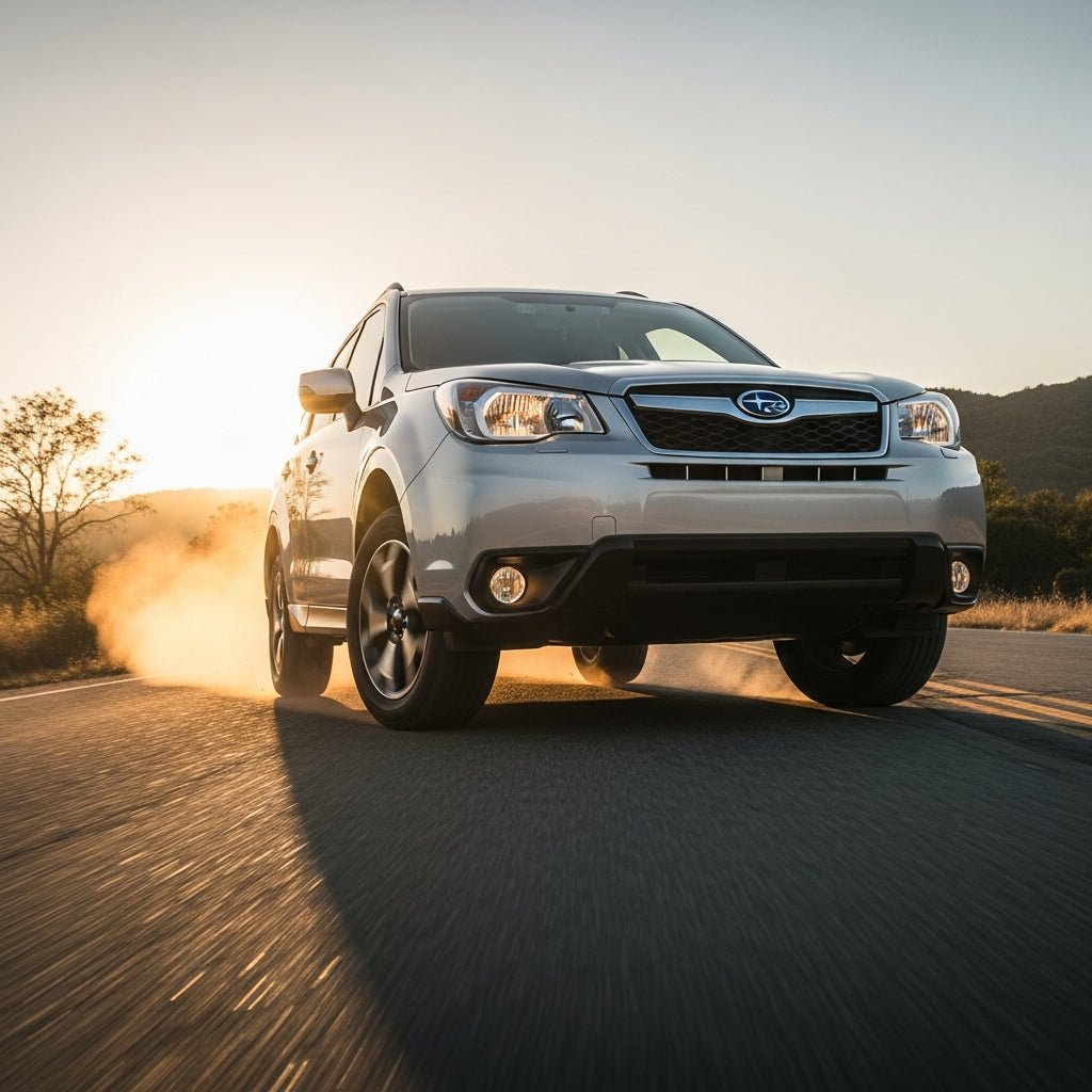 Action Shot: Subaru Forester Driving Fast
