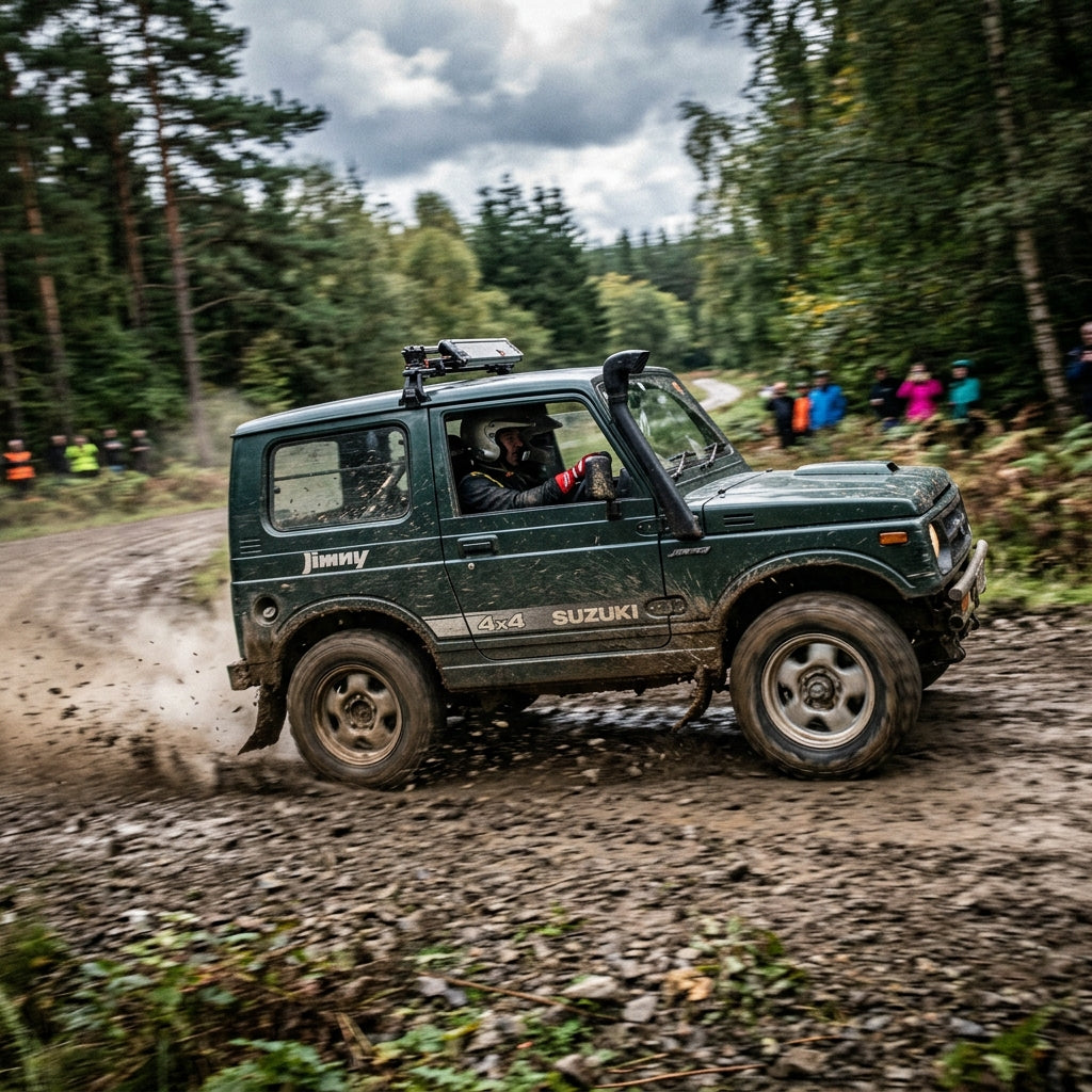 Action Shot: Suzuki Jimny Driving Fast