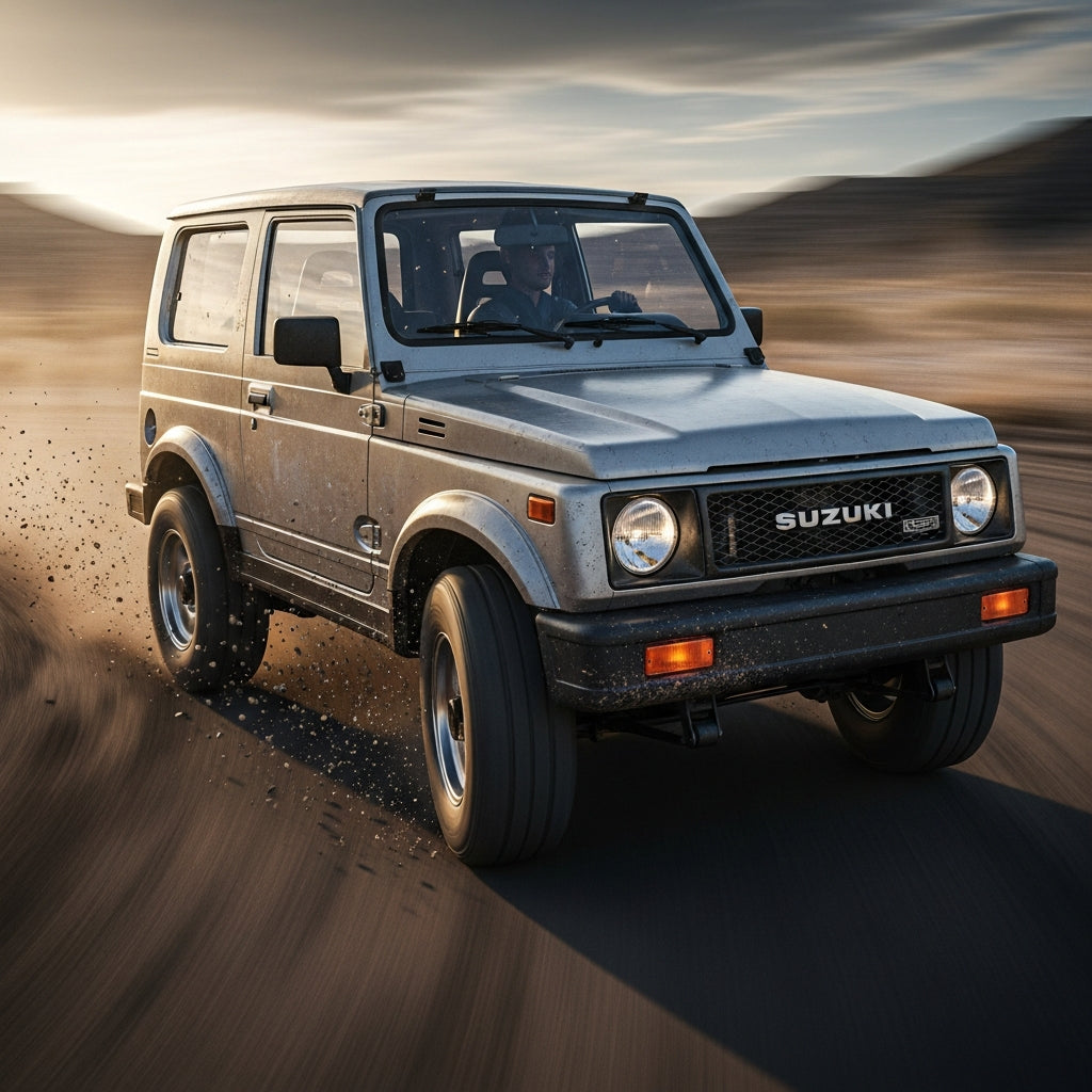 Action Shot: Suzuki Samurai Driving Fast