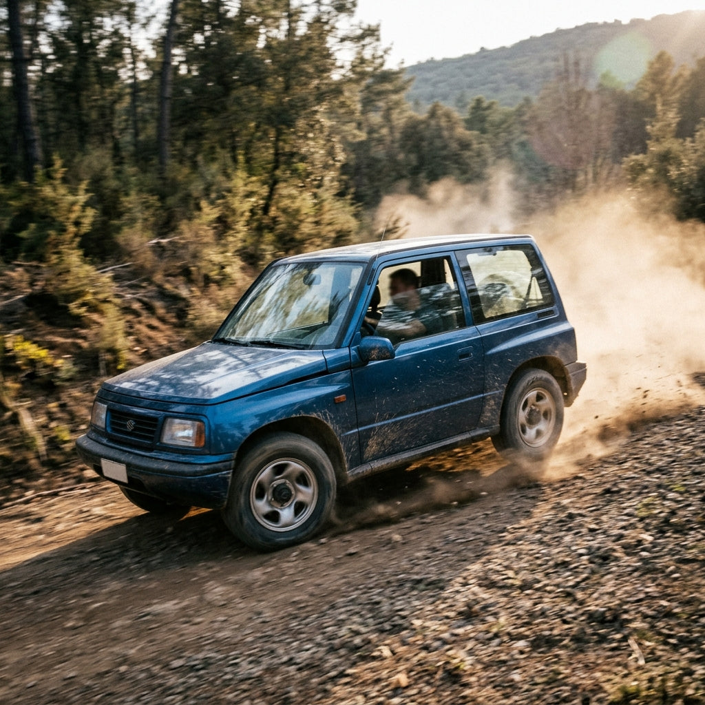 Action Shot: Suzuki Vitara Driving Fast