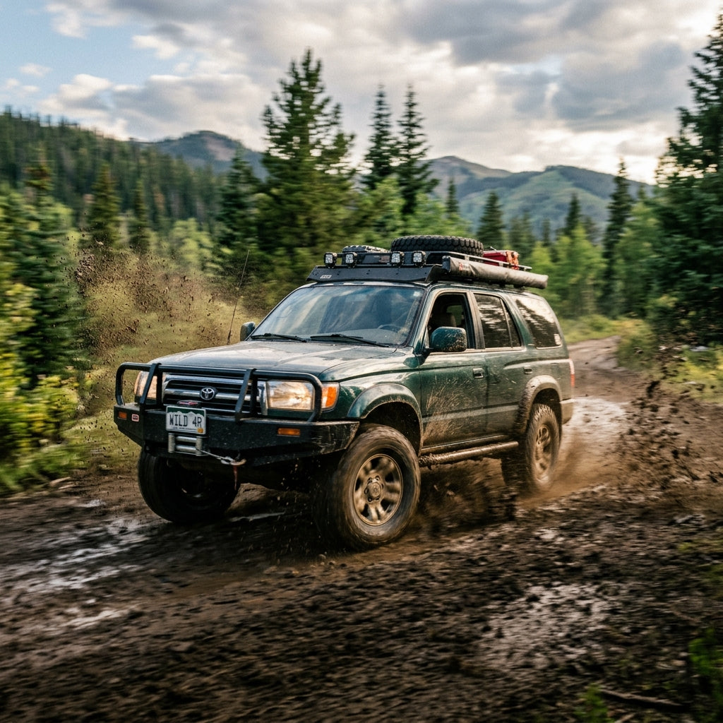 Action Shot: Toyota 4Runner Driving Fast