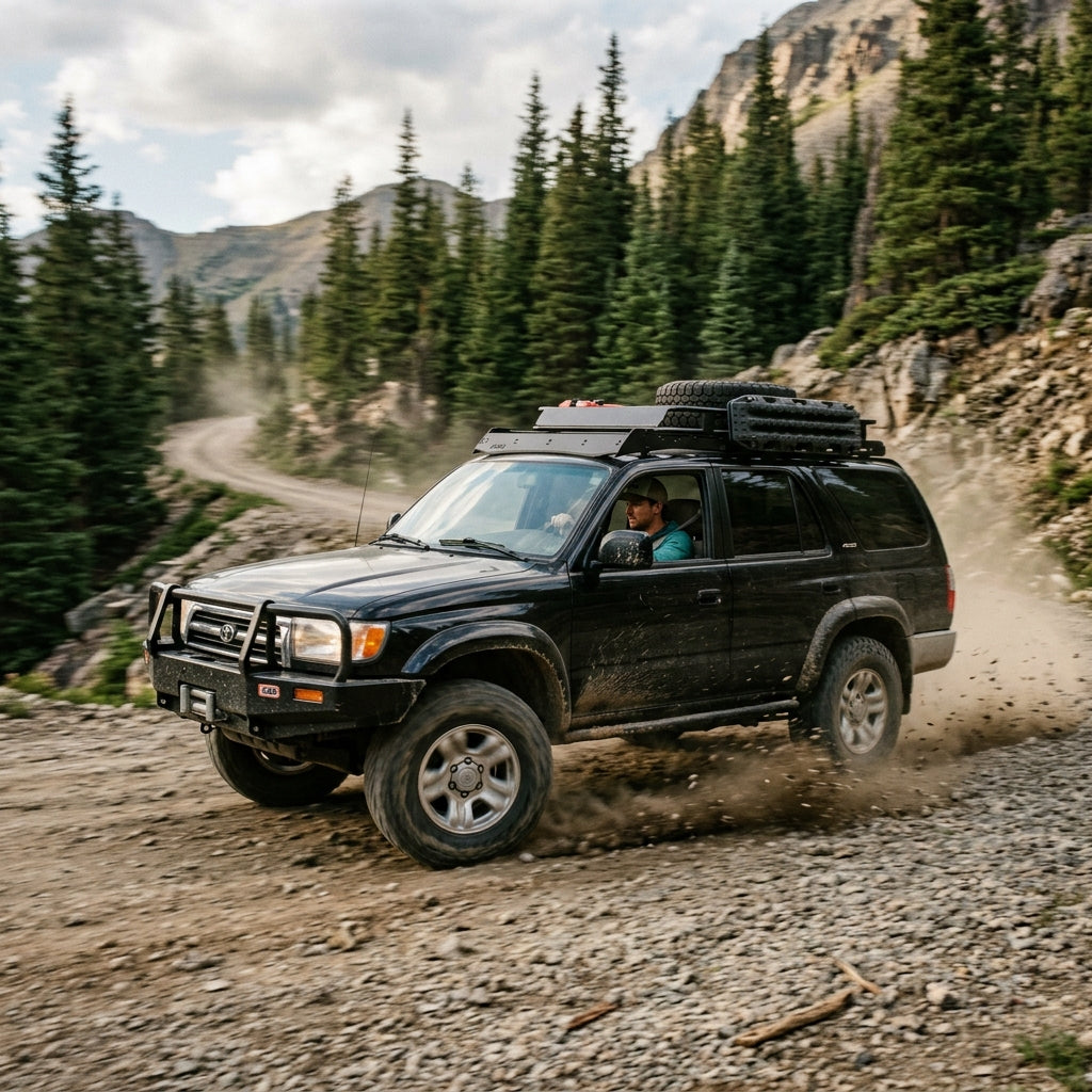 Action Shot: Toyota 4Runner Driving Fast