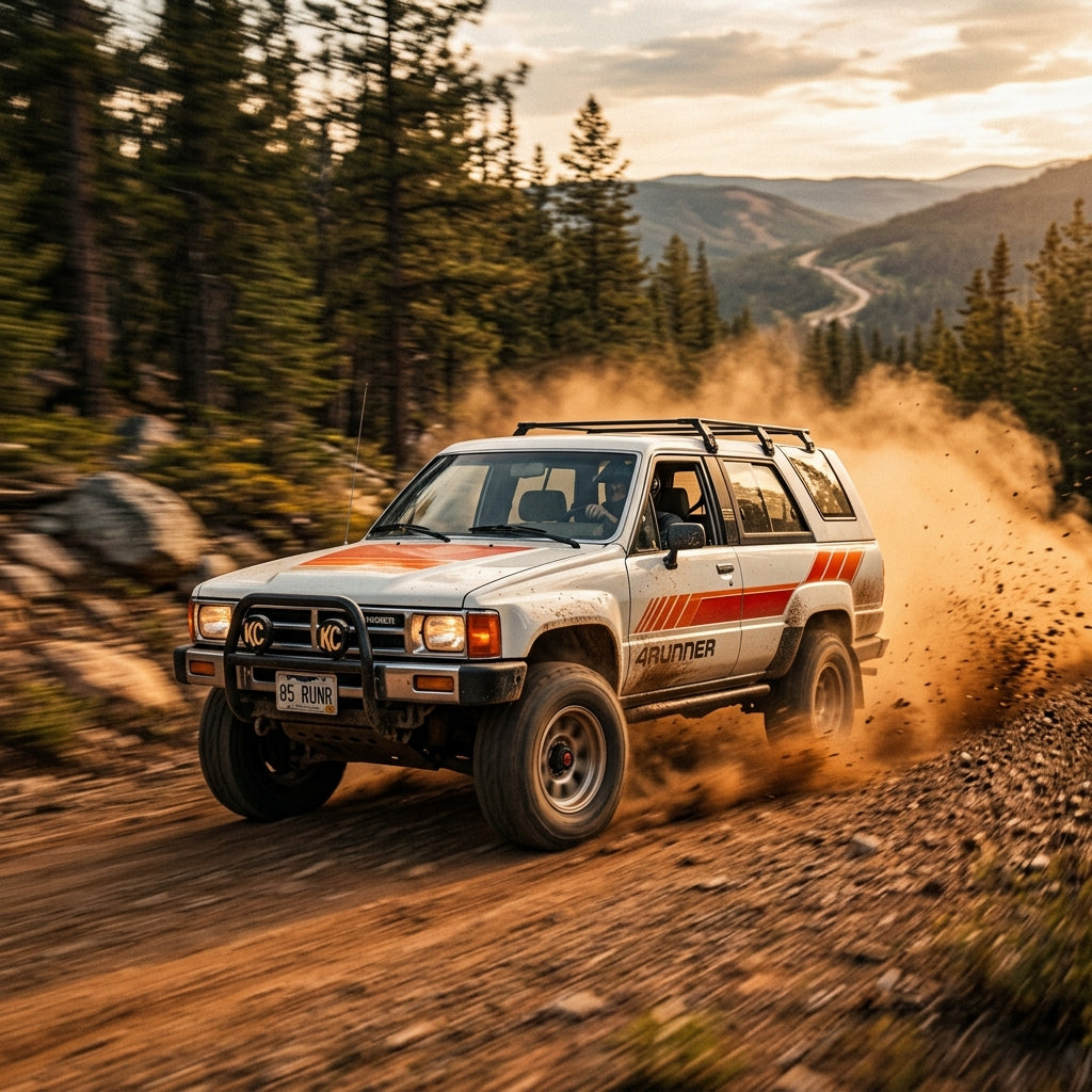 Action Shot: Toyota 4Runner Driving Fast