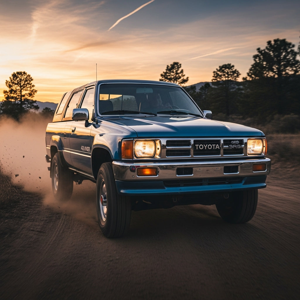 Action Shot: Toyota 4Runner, Pickup Driving Fast