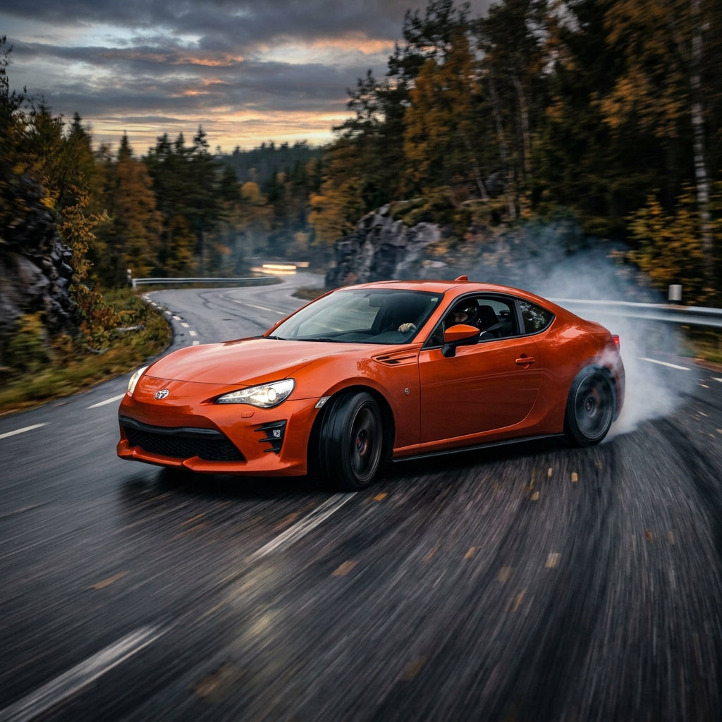 Action Shot: Toyota 86 Driving Fast