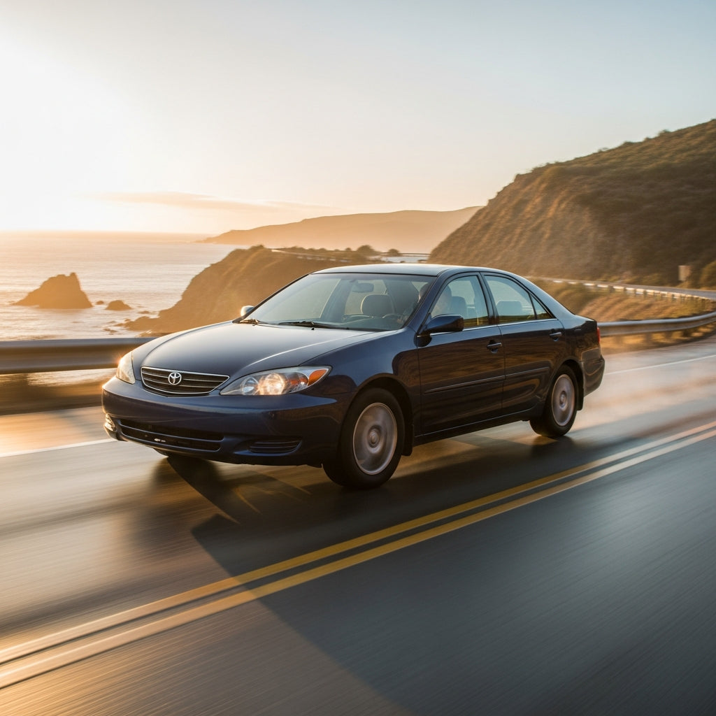 Action Shot: Toyota Camry Driving Fast