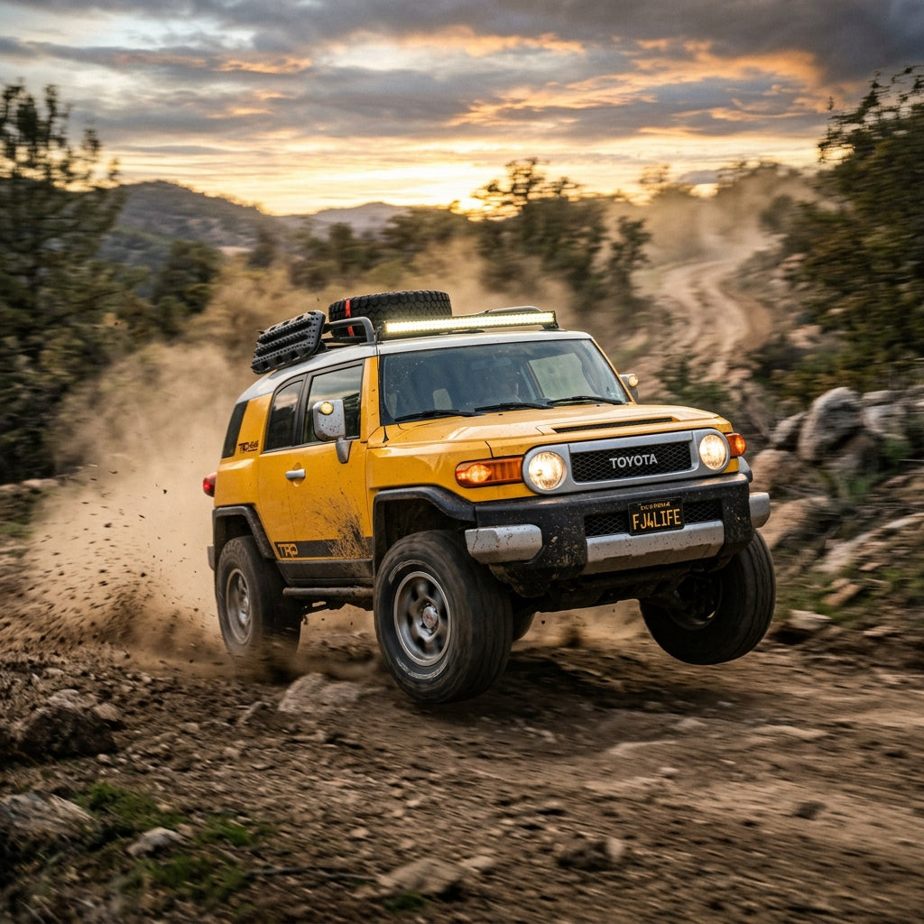 Action Shot: Toyota FJ Cruiser Driving Fast