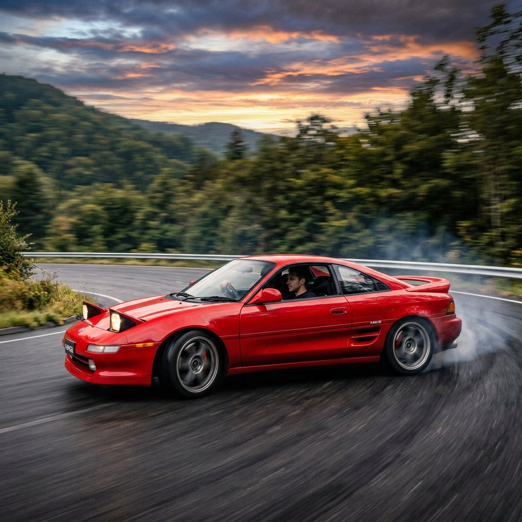 Action Shot: Toyota MR2 Driving Fast