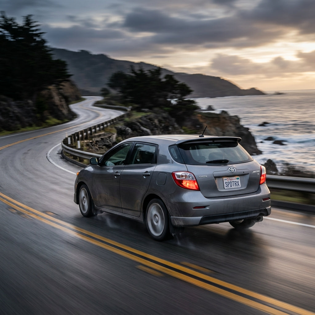 Action Shot: Toyota Matrix Driving Fast