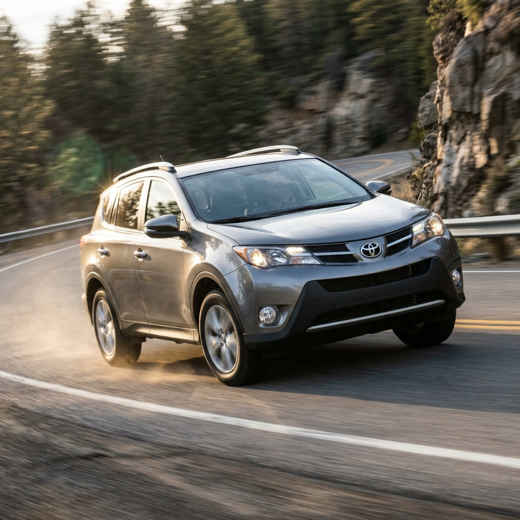 Action Shot: Toyota RAV4 Driving Fast
