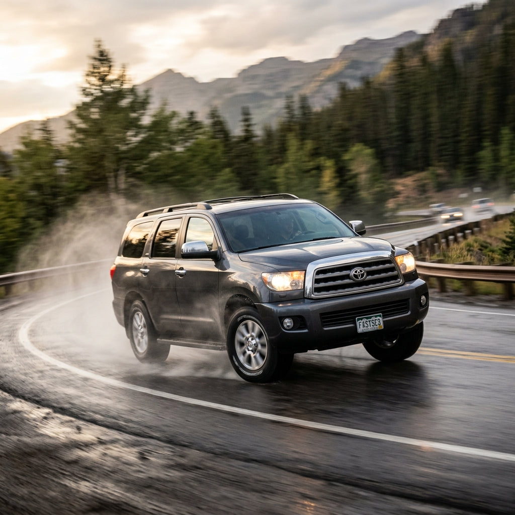 Action Shot: Toyota Sequoia Driving Fast