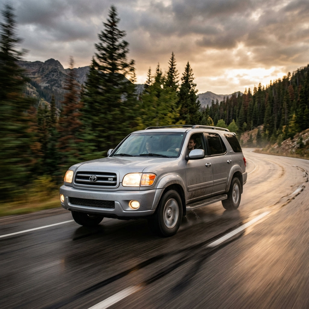 Action Shot: Toyota Sequoia Driving Fast