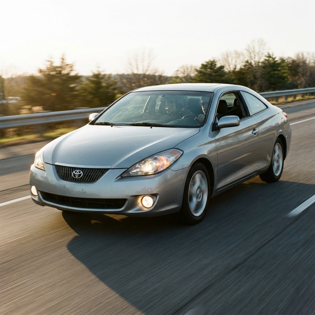 Action Shot: Toyota Solara Driving Fast
