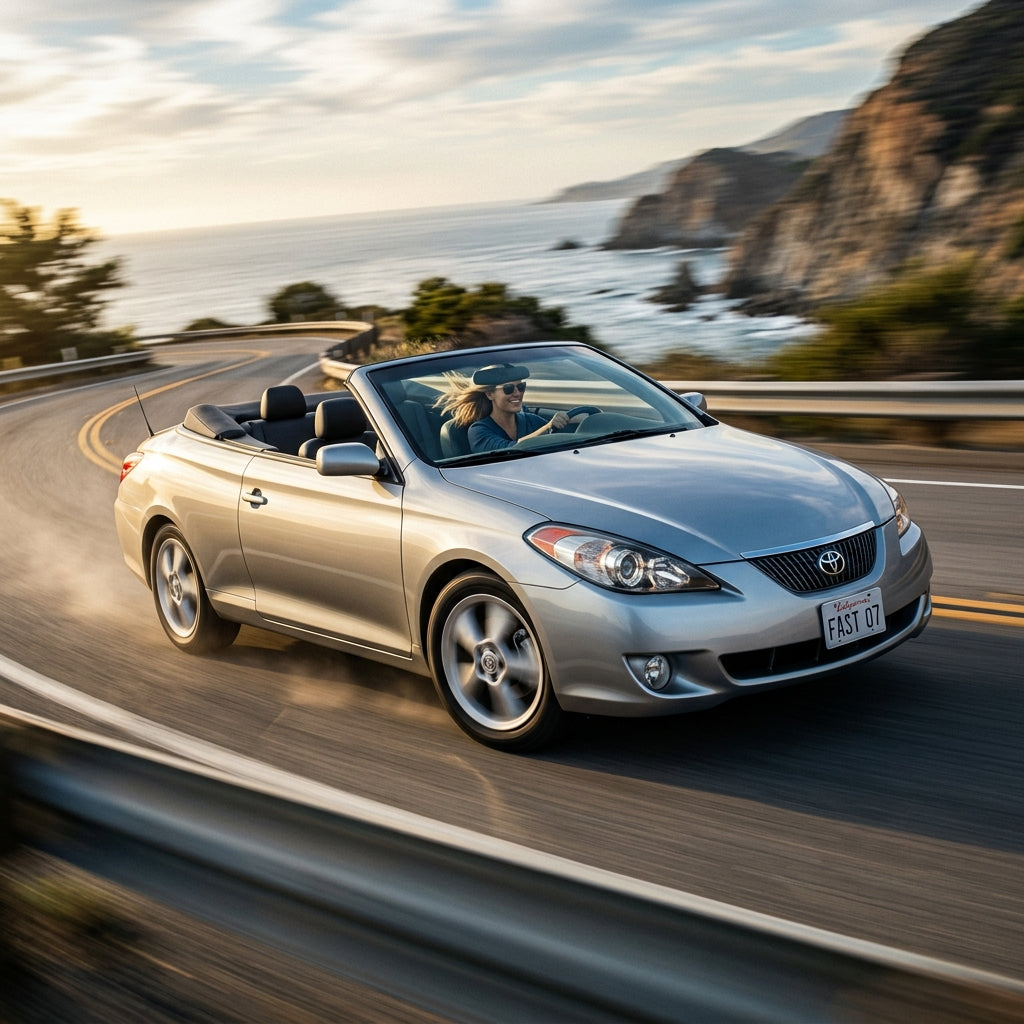 Action Shot: Toyota Solara Driving Fast