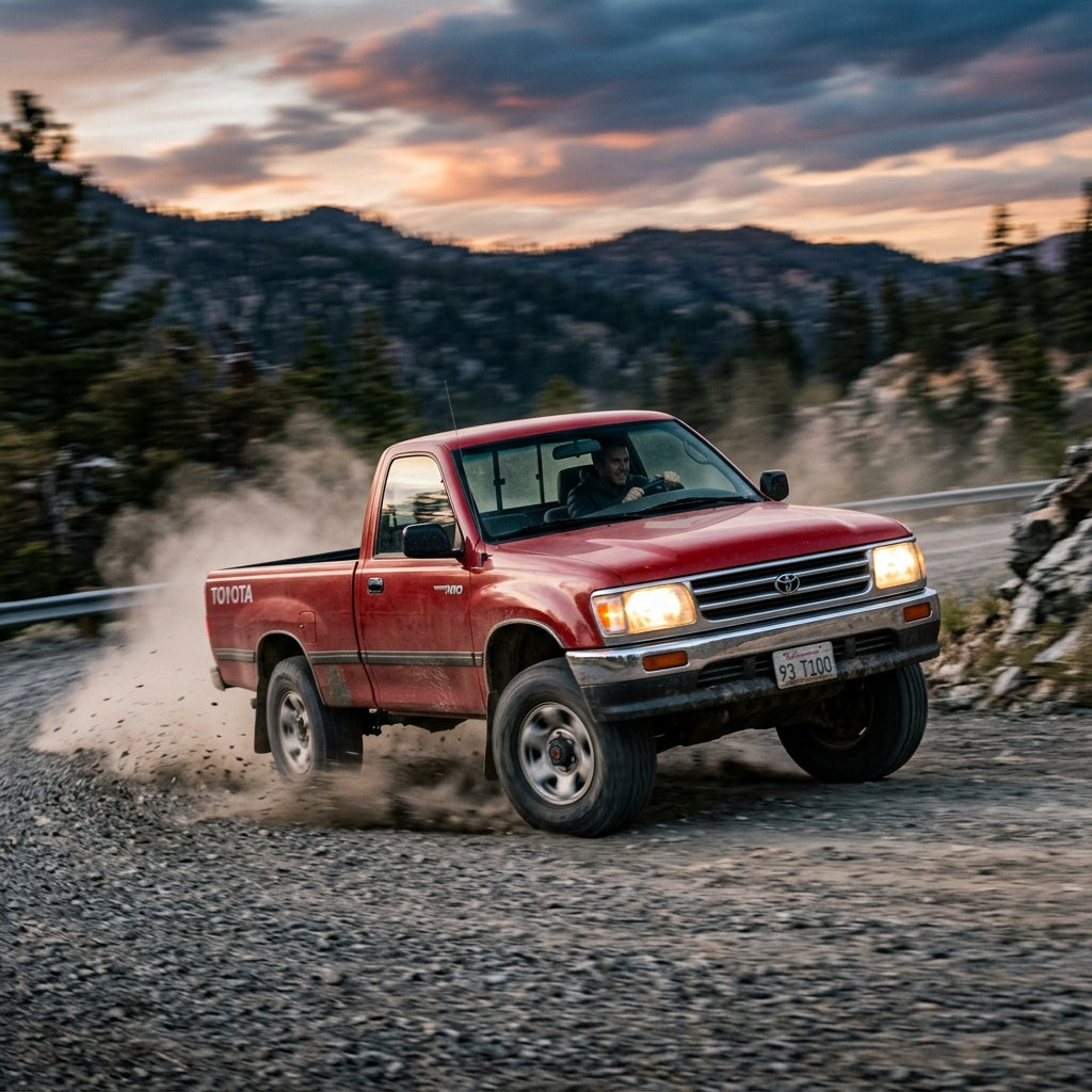 Action Shot: Toyota T100 Driving Fast