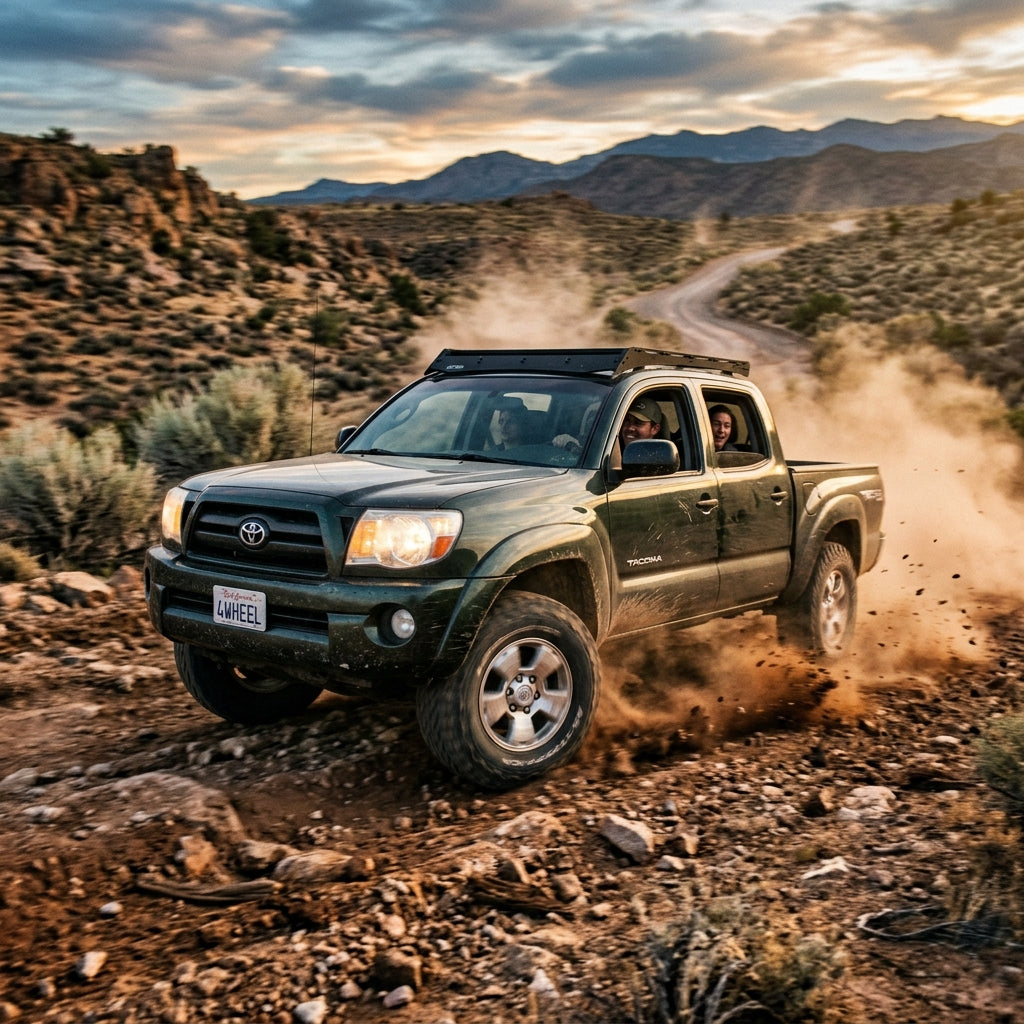 Action Shot: Toyota Tacoma Driving Fast