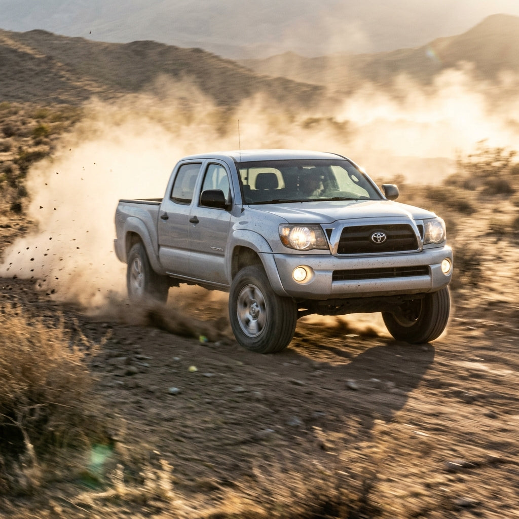 Action Shot: Toyota Tacoma Driving Fast