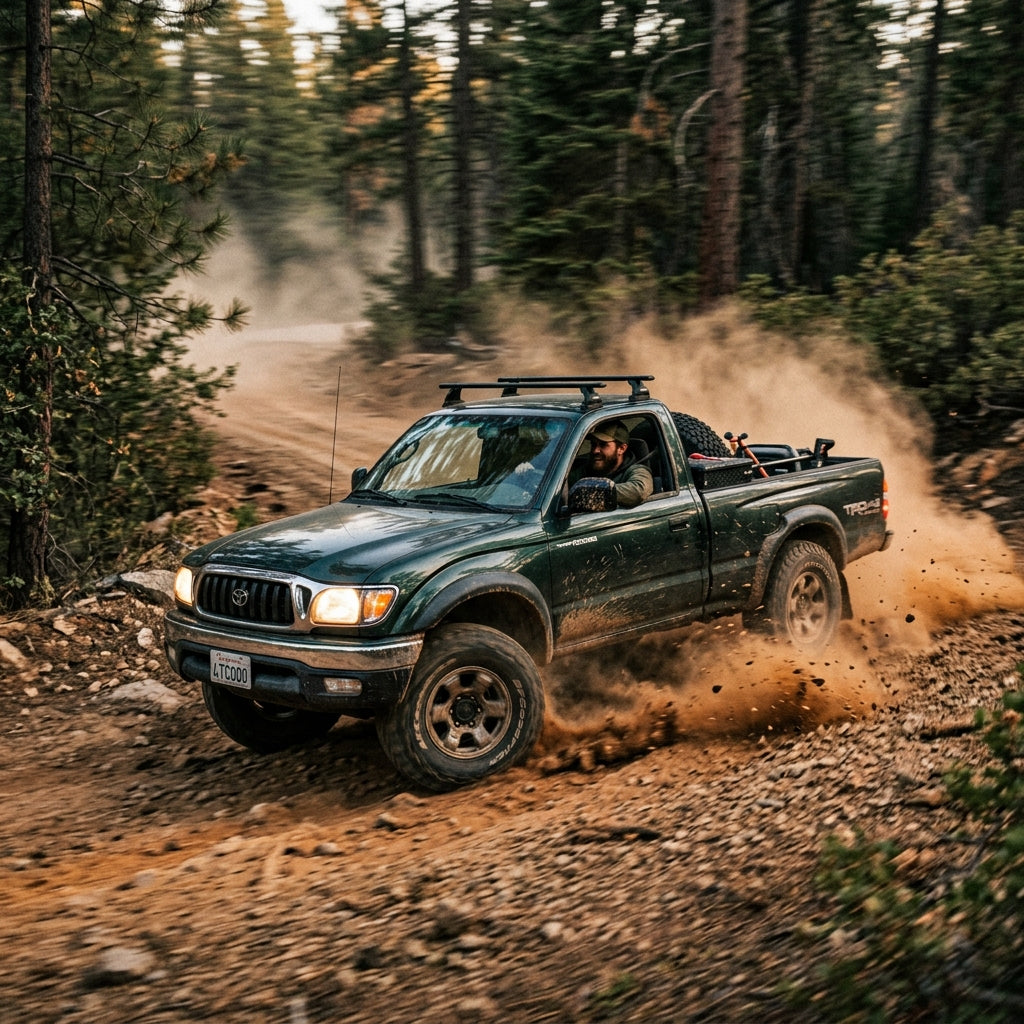 Action Shot: Toyota Tacoma Driving Fast