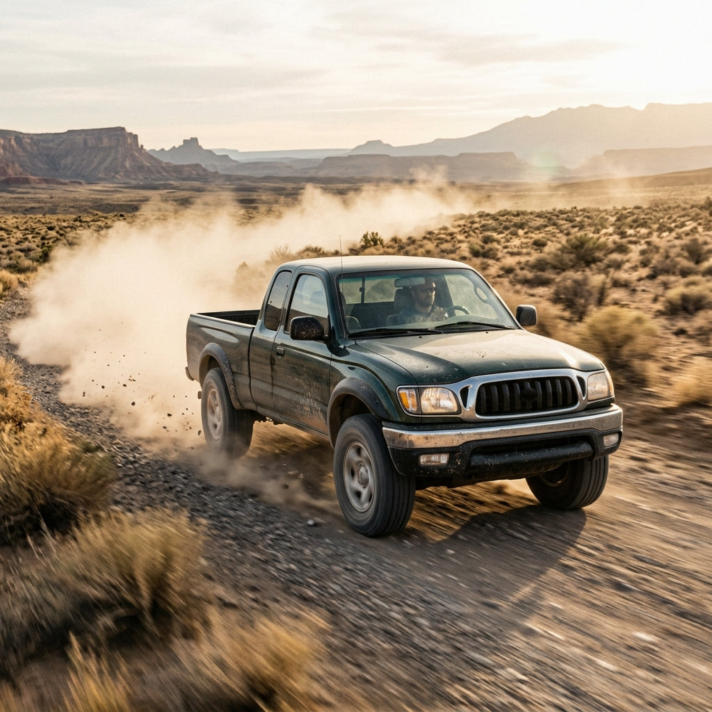 Action Shot: Toyota Tacoma Driving Fast