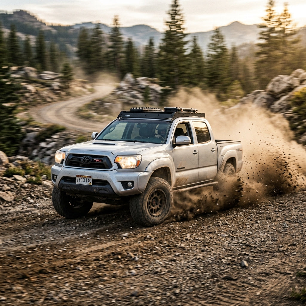 Action Shot: Toyota Tacoma Driving Fast