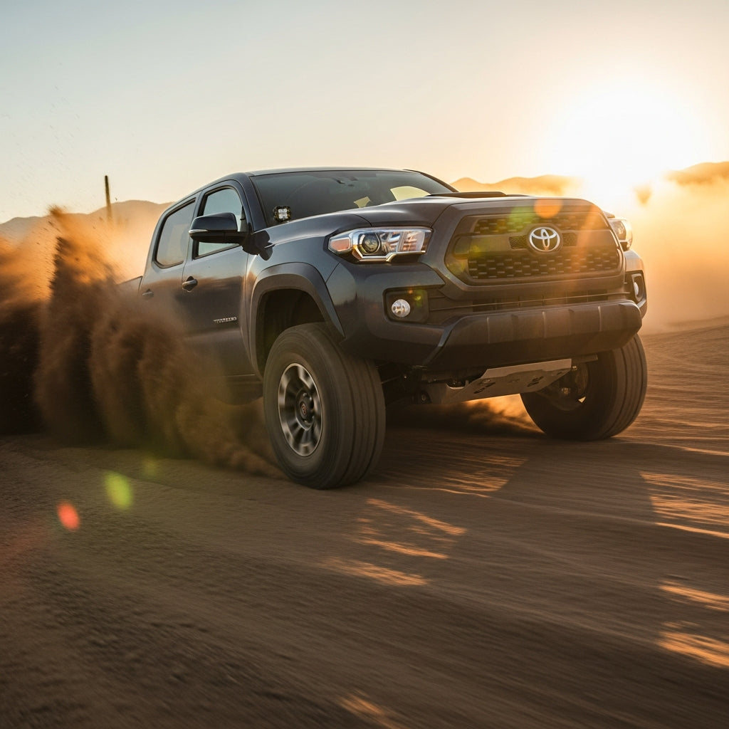 Action Shot: Toyota Tacoma Driving Fast