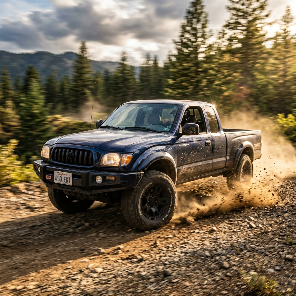 Action Shot: Toyota Tacoma Driving Fast