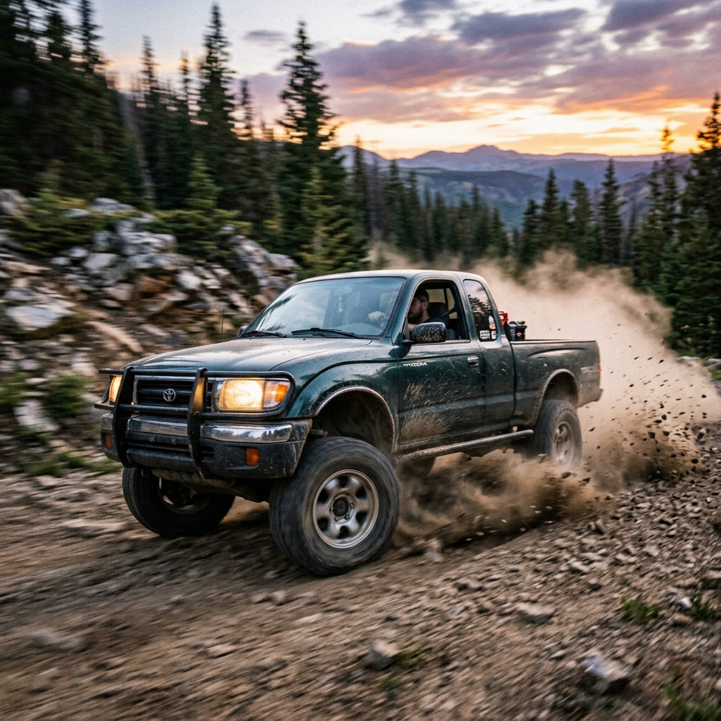 Action Shot: Toyota Tacoma Driving Fast