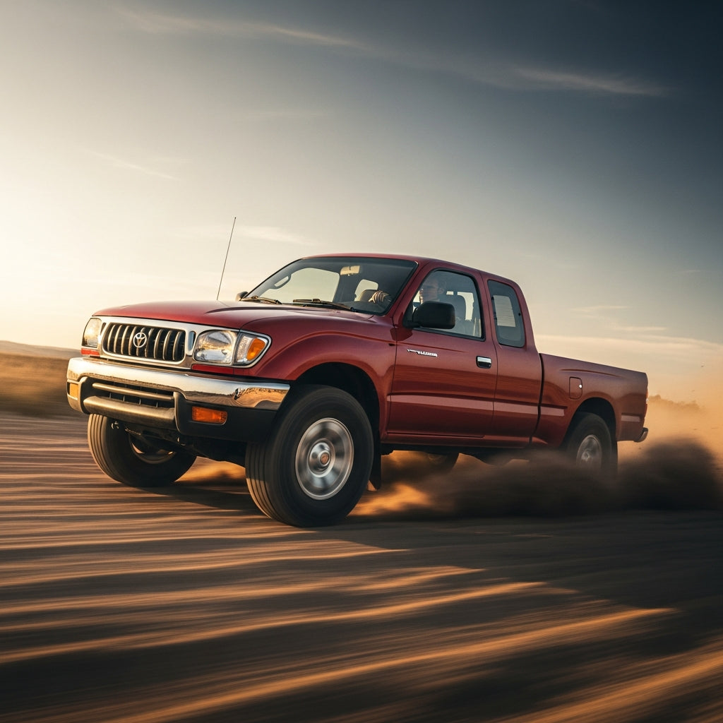 Action Shot: Toyota Tacoma Driving Fast