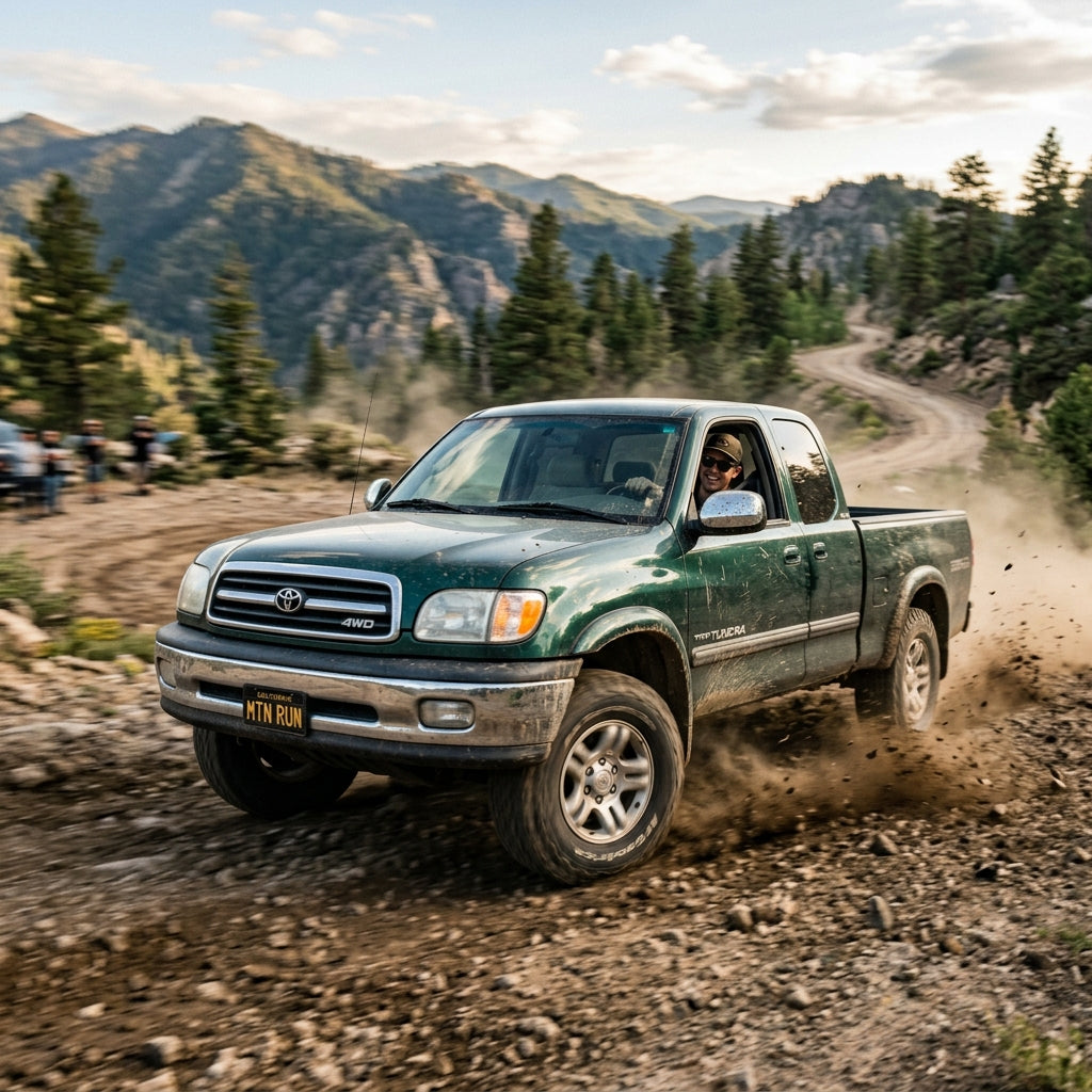 Action Shot: Toyota Tundra Driving Fast