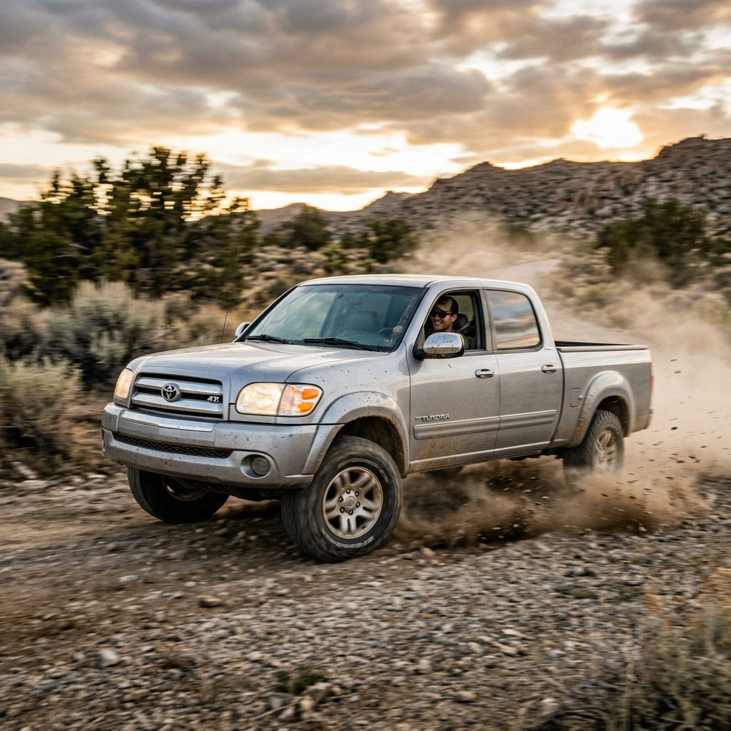 Action Shot: Toyota Tundra Driving Fast