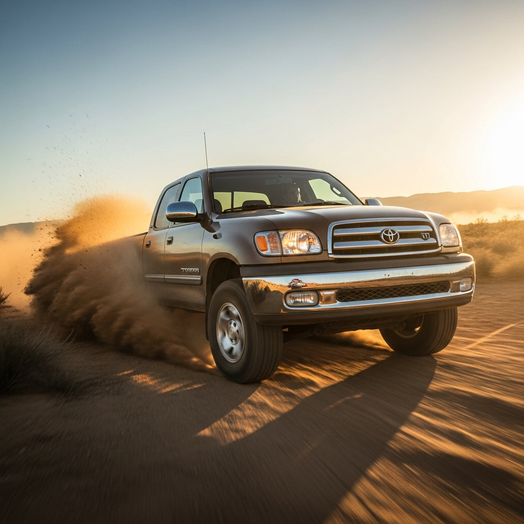 Action Shot: Toyota Tundra Driving Fast
