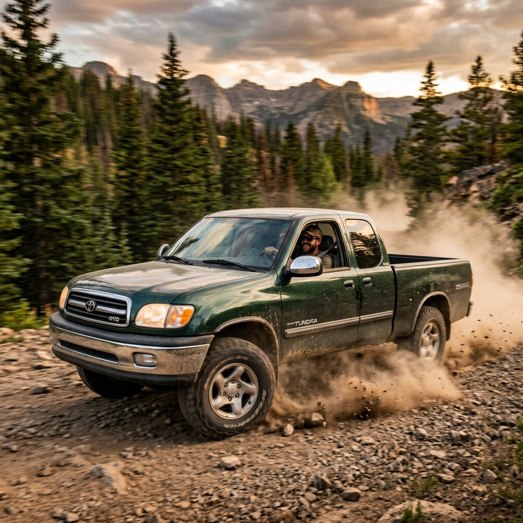 Action Shot: Toyota Tundra Driving Fast