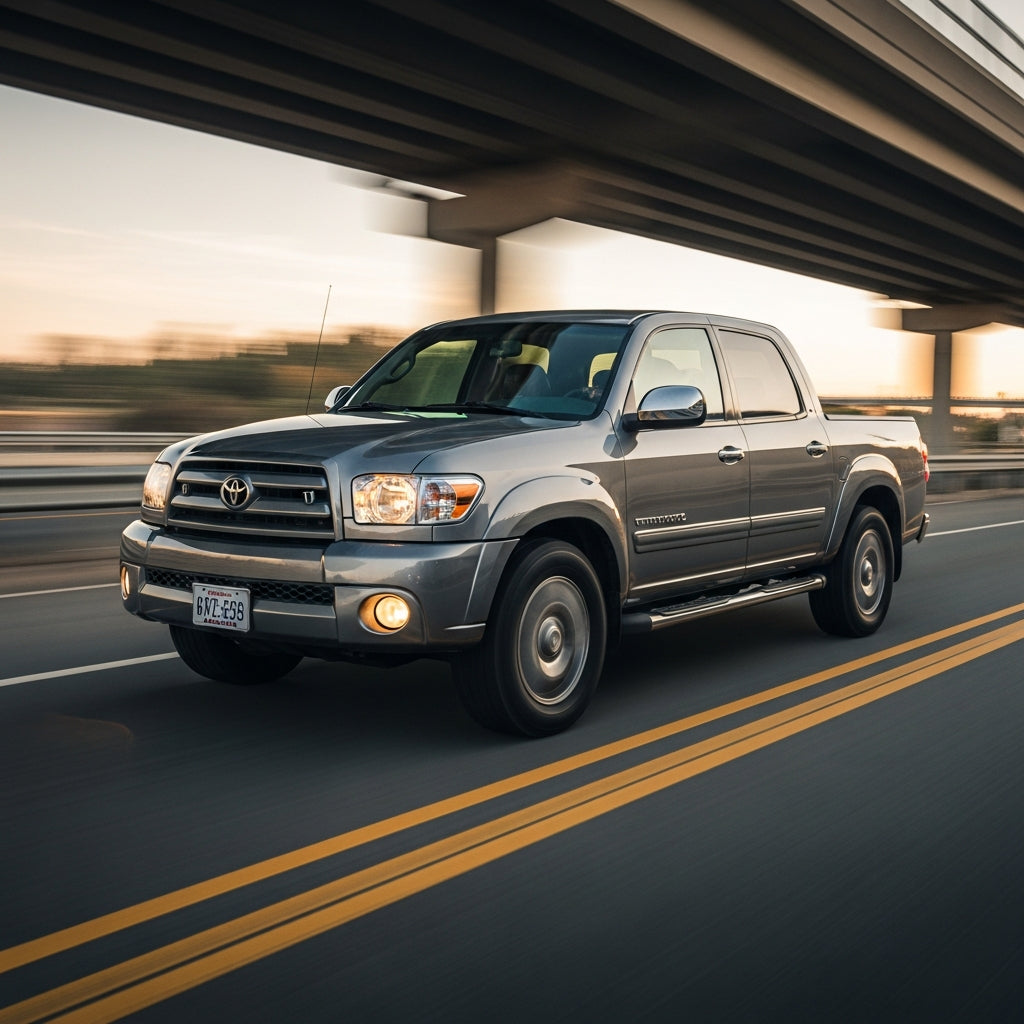 Action Shot: Toyota Tundra Driving Fast