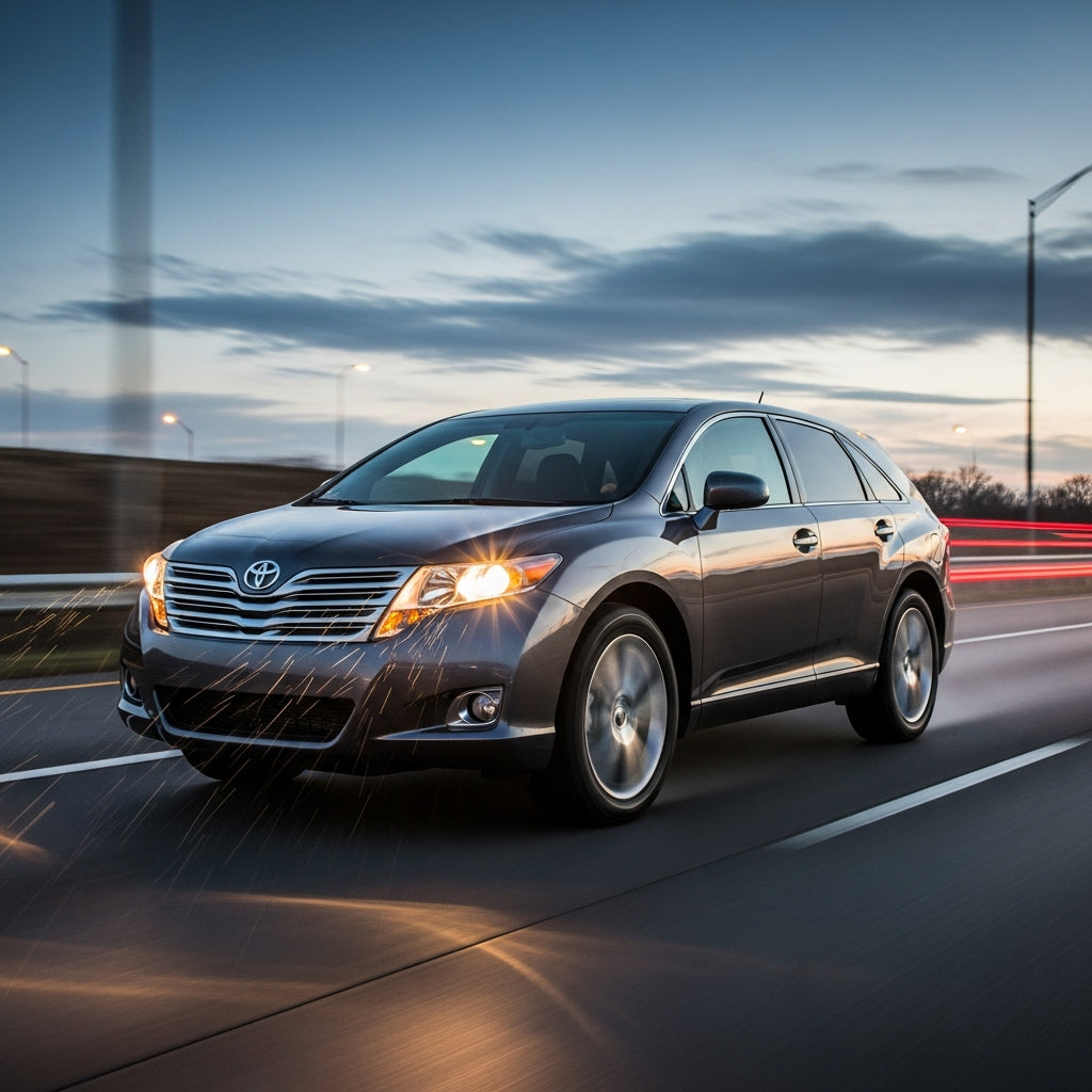 Action Shot: Toyota Venza Driving Fast