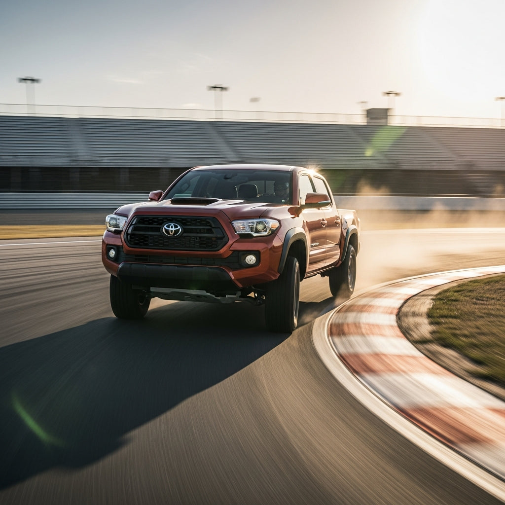 Action Shot: Toyota Tacoma Driving Fast