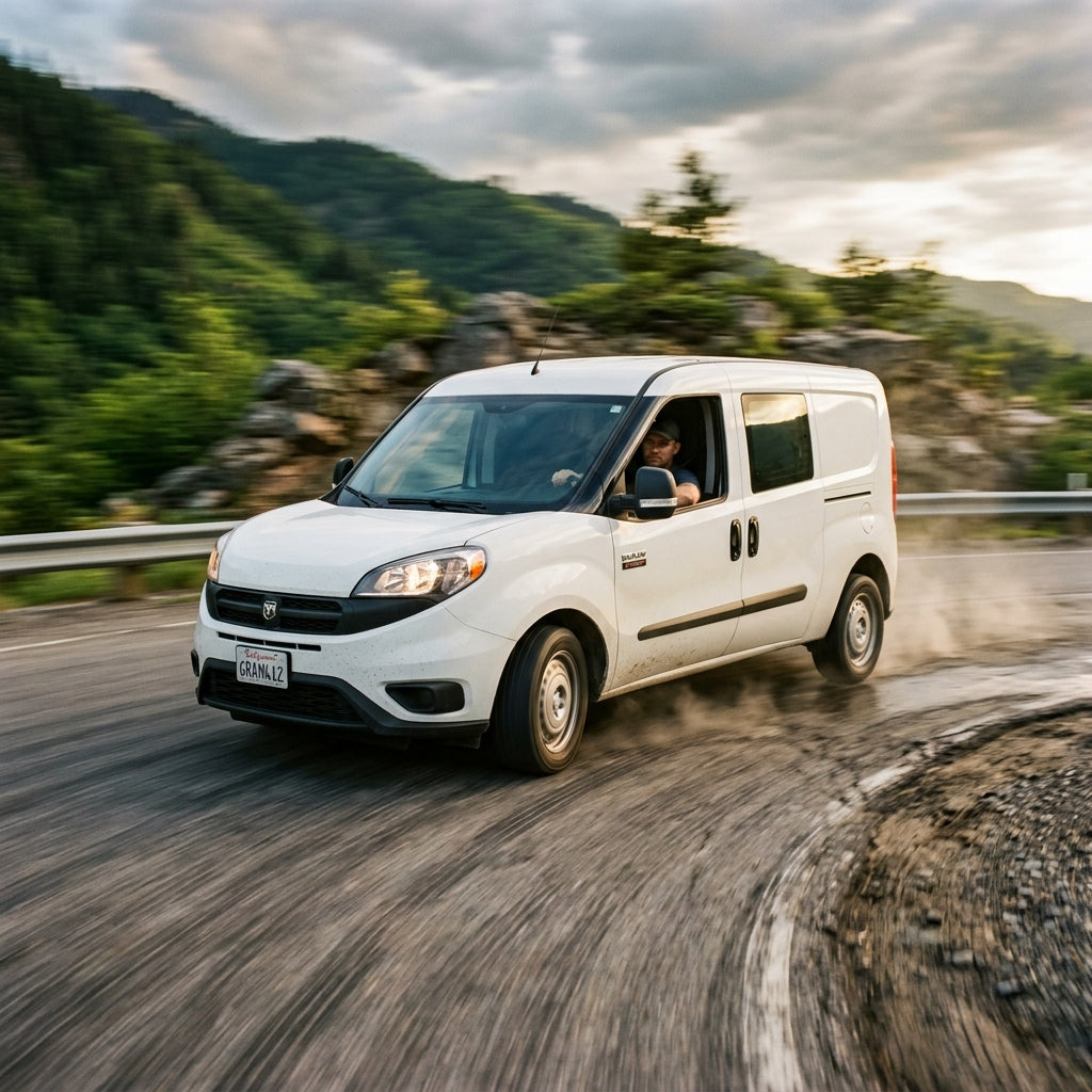 Action Shot: Ram C/V Driving Fast