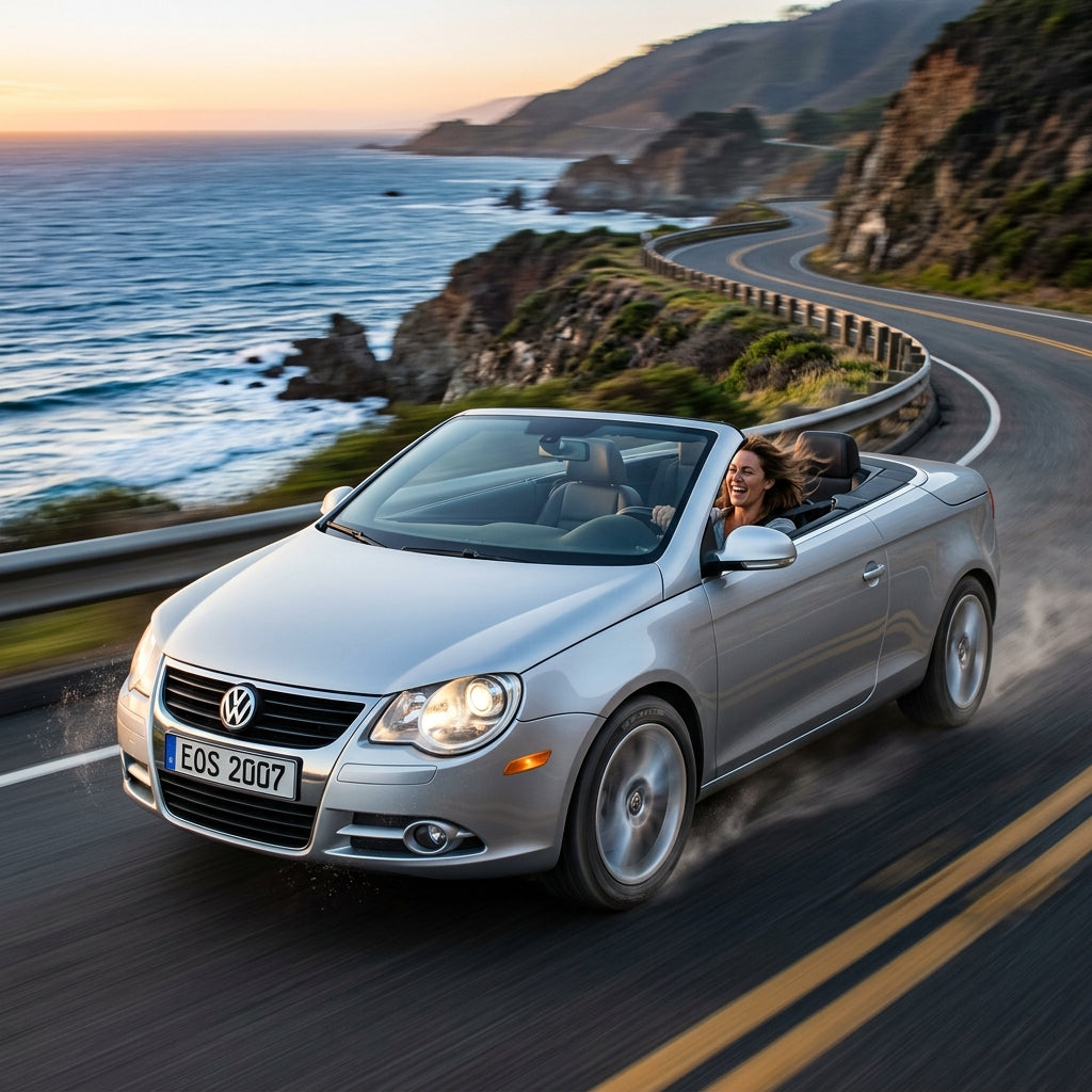 Action Shot: Volkswagen Eos Driving Fast