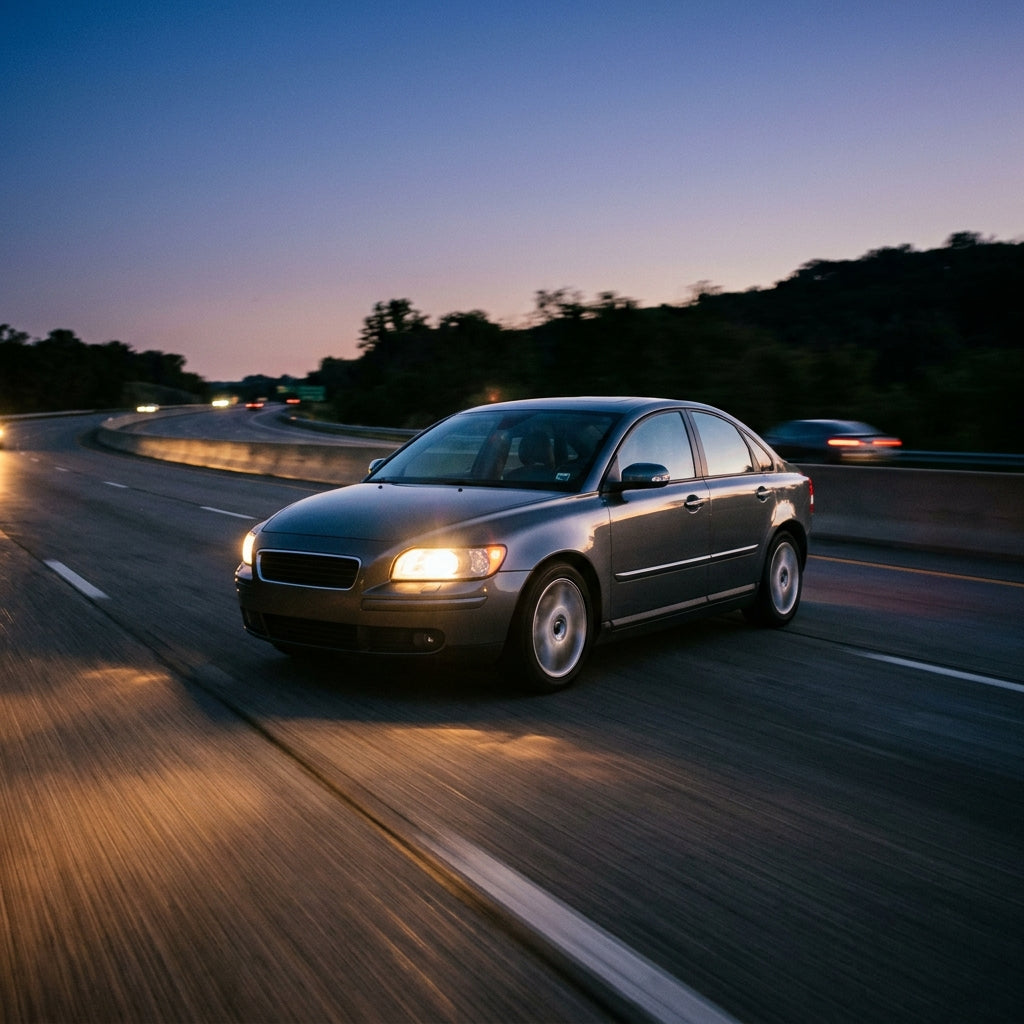 Action Shot: Volvo S40 Driving Fast
