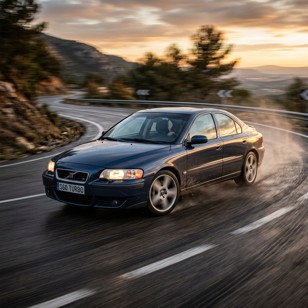 Action Shot: Volvo S60 Driving Fast