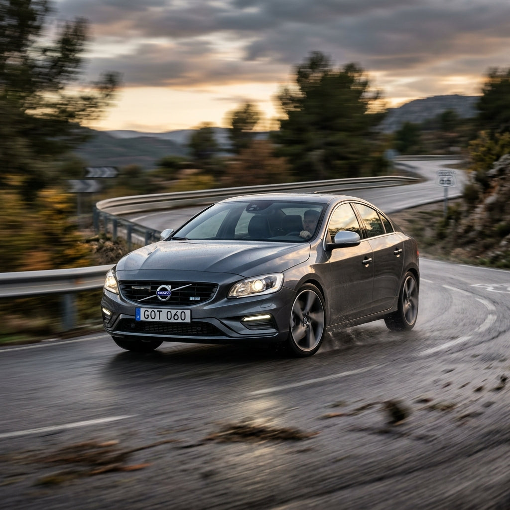 Action Shot: Volvo S60 Driving Fast